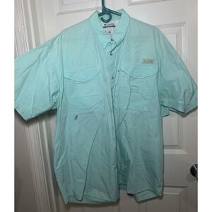 Columbia PFG Men's XL Fishing Shirt Short Sleeve Vented | Read